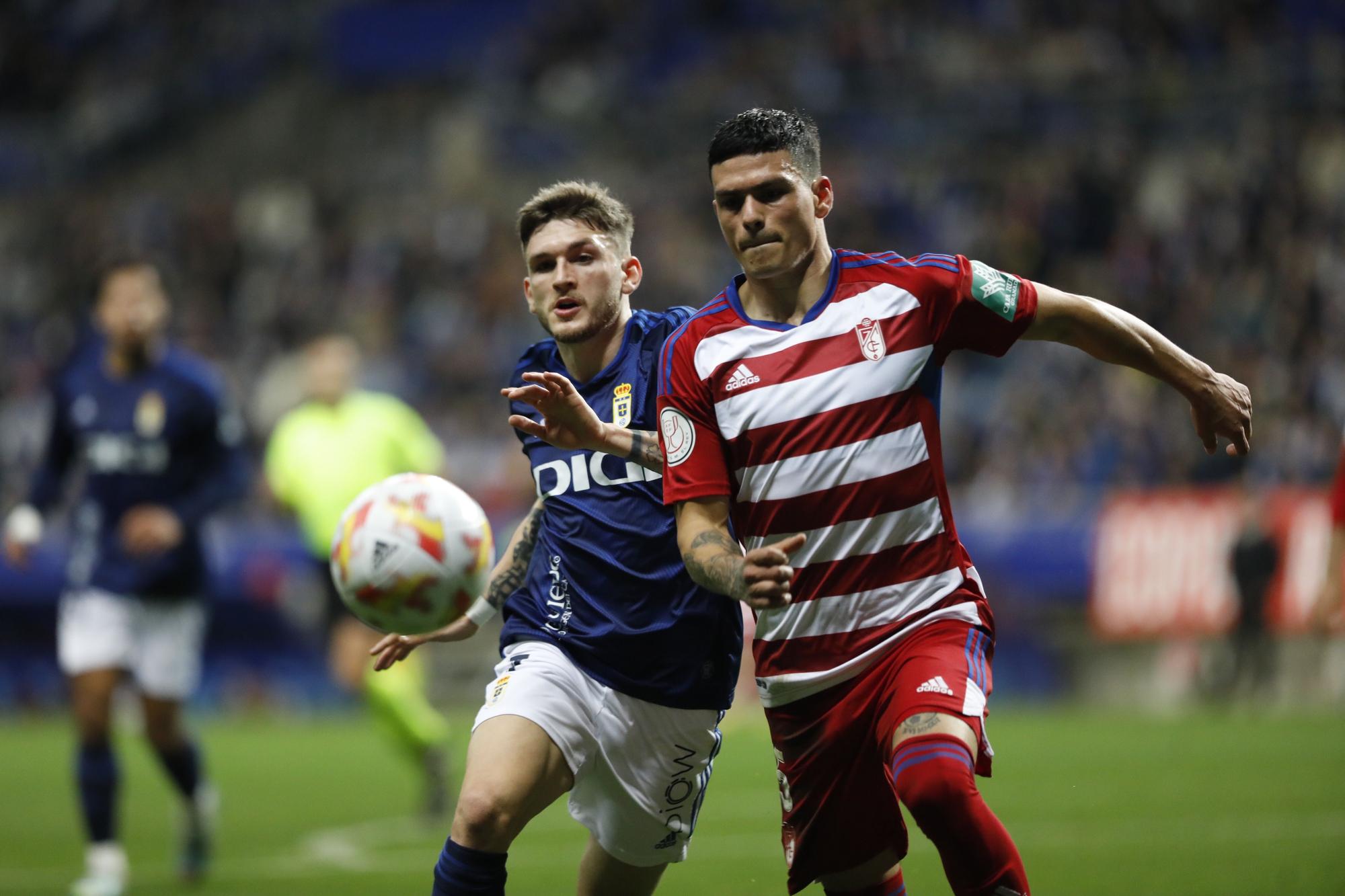 En imágenes: así fue la victoria copera del Oviedo ante el Granada