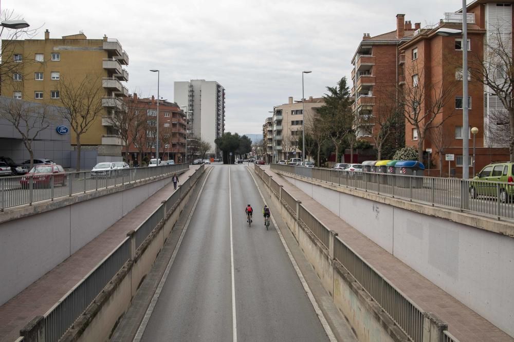 Confinament de la ciutat d' Igualada  el 14 de març del 2020