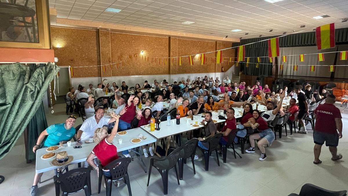 Comida popular en Villanueva de Azoague.