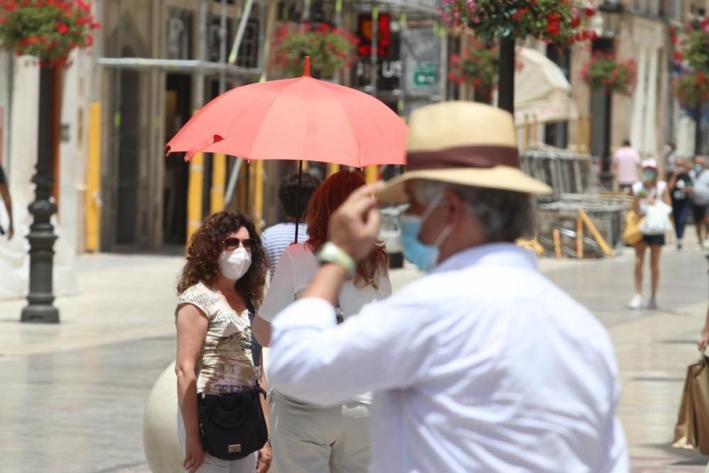 El terral acerca las máximas a los 40 grados en Málaga.