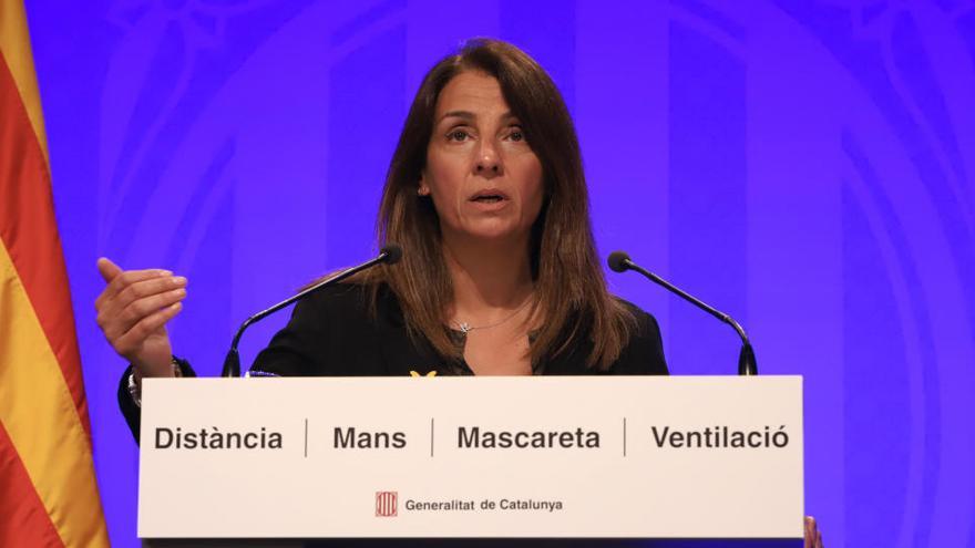 La portaveu del Govern en funcions, Meritxell Budó