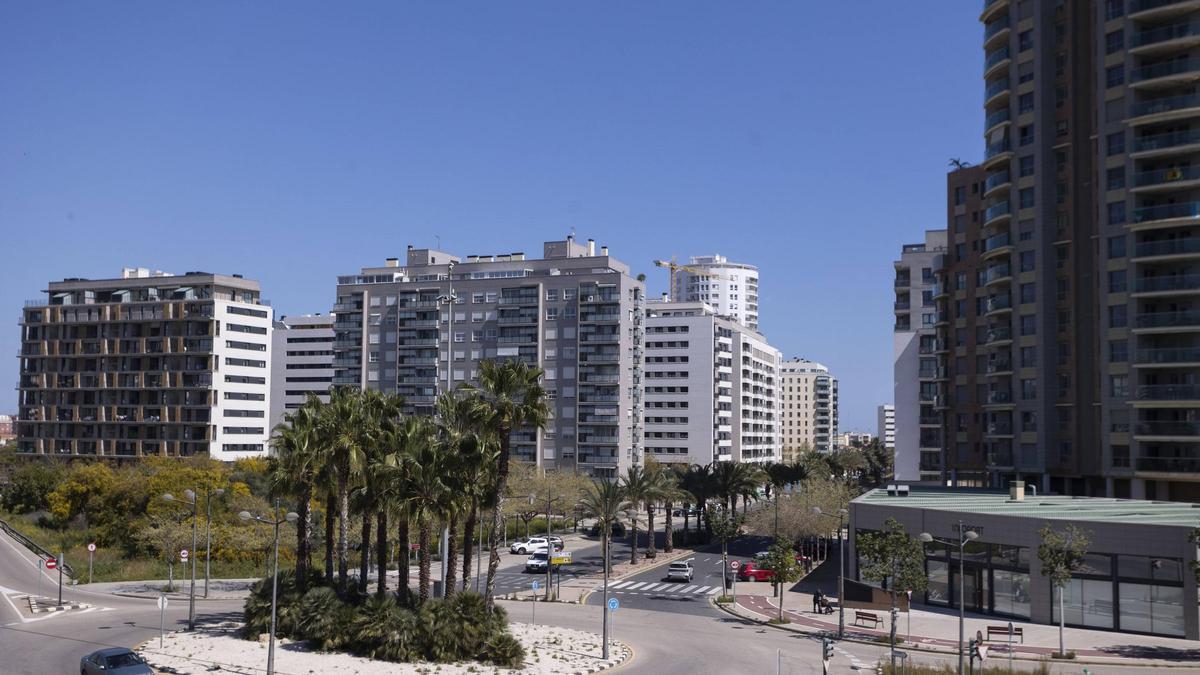 El barrio de Moreras, con varias promociones hechas o en construcción