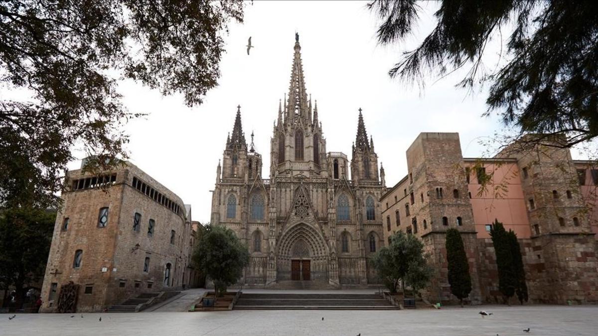 Vista de la catedral de Barcelona