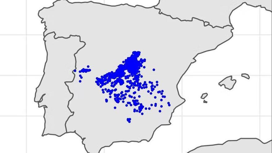 Pueblos donde se realizaron las consultas para las &#039;Relaciones topográficas&#039; de Felipe II