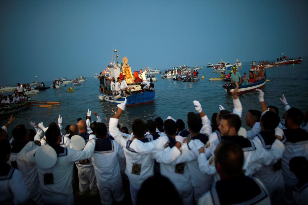 Torremolinos celebra la procesión de la Virgen del Carmen