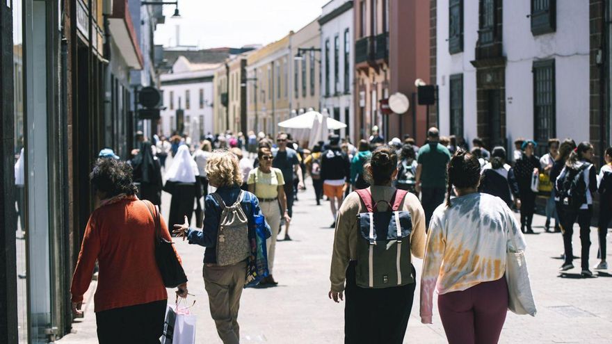 La calle de La Carrera, en el centro histórico de La Laguna. | | E.D.