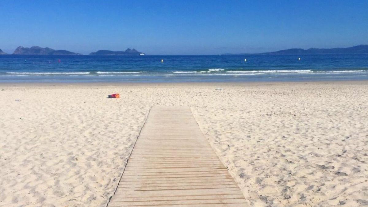 Una de las playas frecuentadas por Maxi Iglesias en las Rías Baixas.