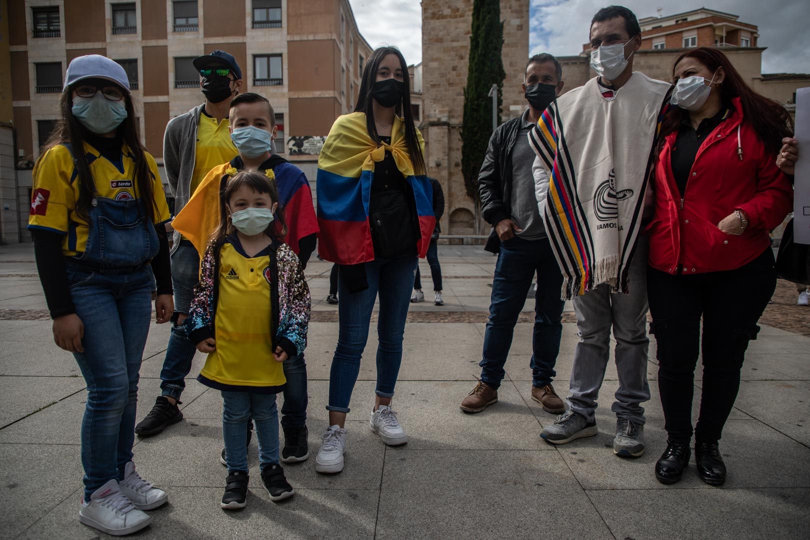 Marcha de colombianos en Zamora