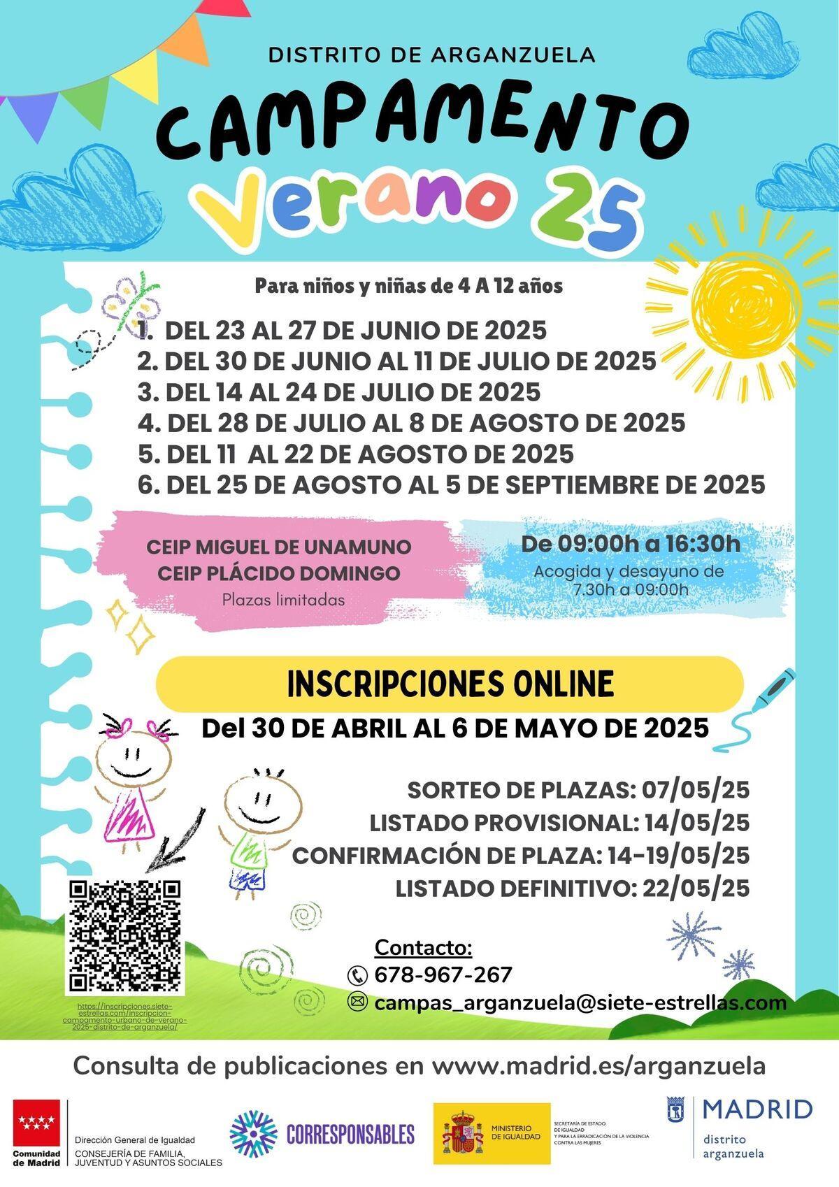 Campamento de verano de Arganzuela 2025