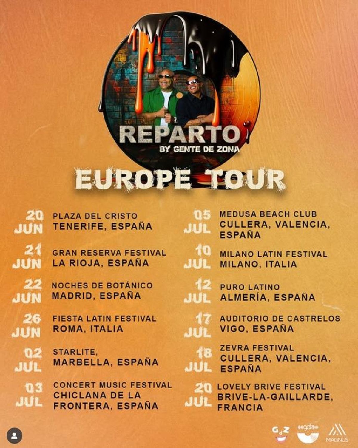 Gira de Gente de Zona este año en España