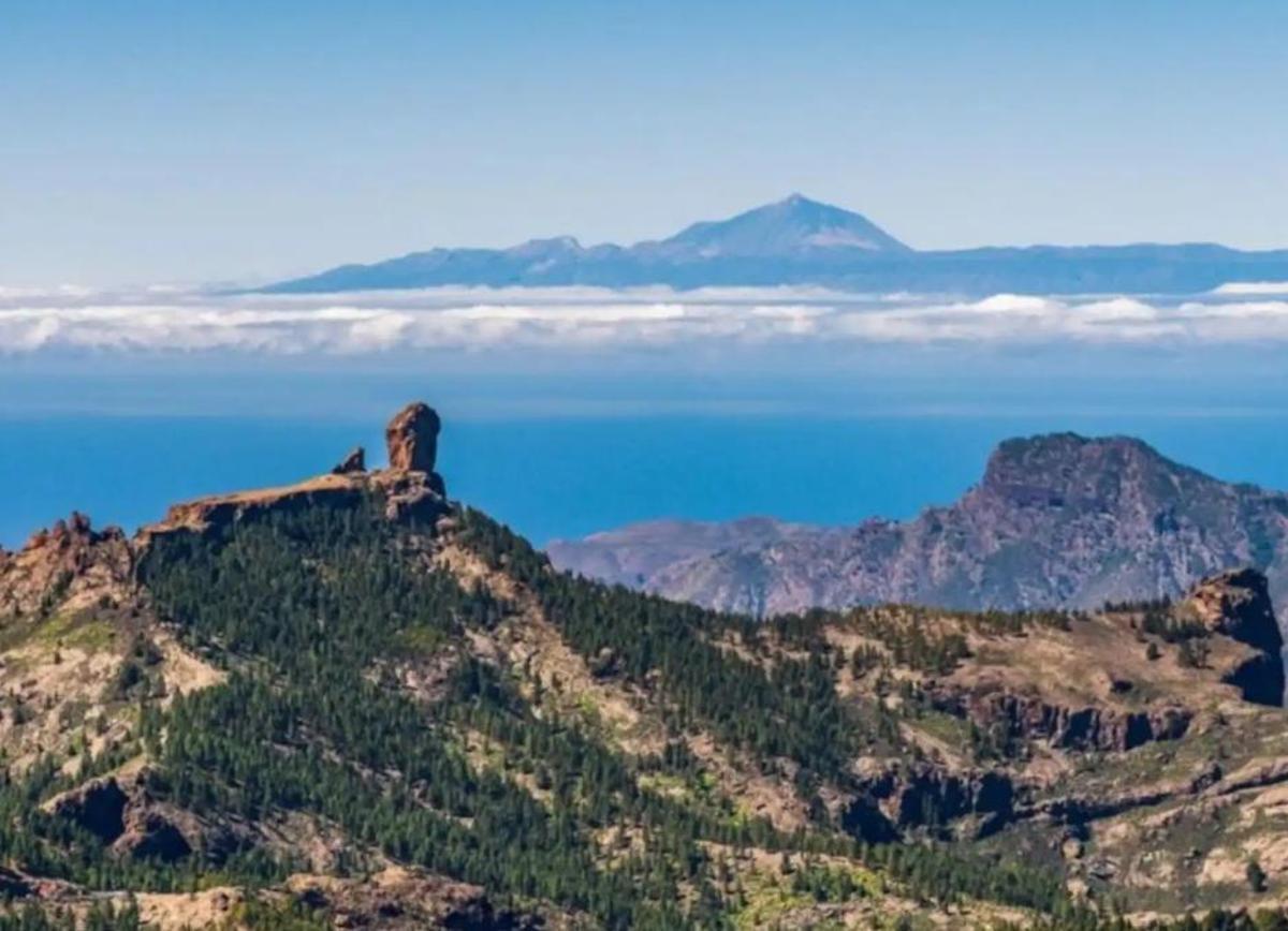 El anuncio ofrece esta icónica imagen de Gran Canaria como reclamo