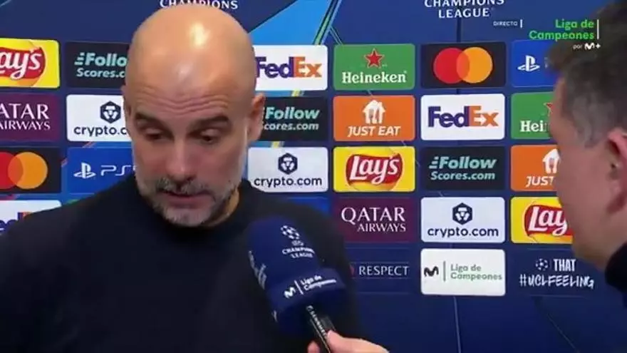 Guardiola: ''Tres veces que llegan en la primera parte y tres goles''