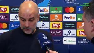 Guardiola: Tres veces que llegan en la primera parte y tres goles