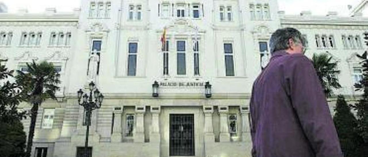 Fachada del Tribunal Superior de Xustiza de Galicia.
