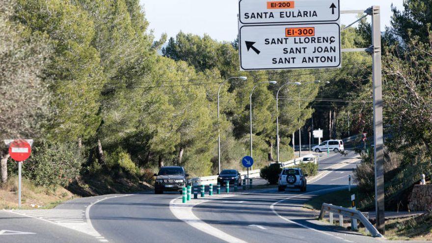 Las obras en la carretera de Ibiza a Santa Eulària podrían afectar al tráfico
