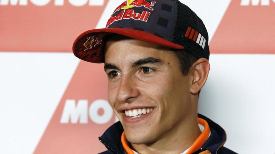 Márquez durante la rueda de prensa del Gran Premio de Japón.