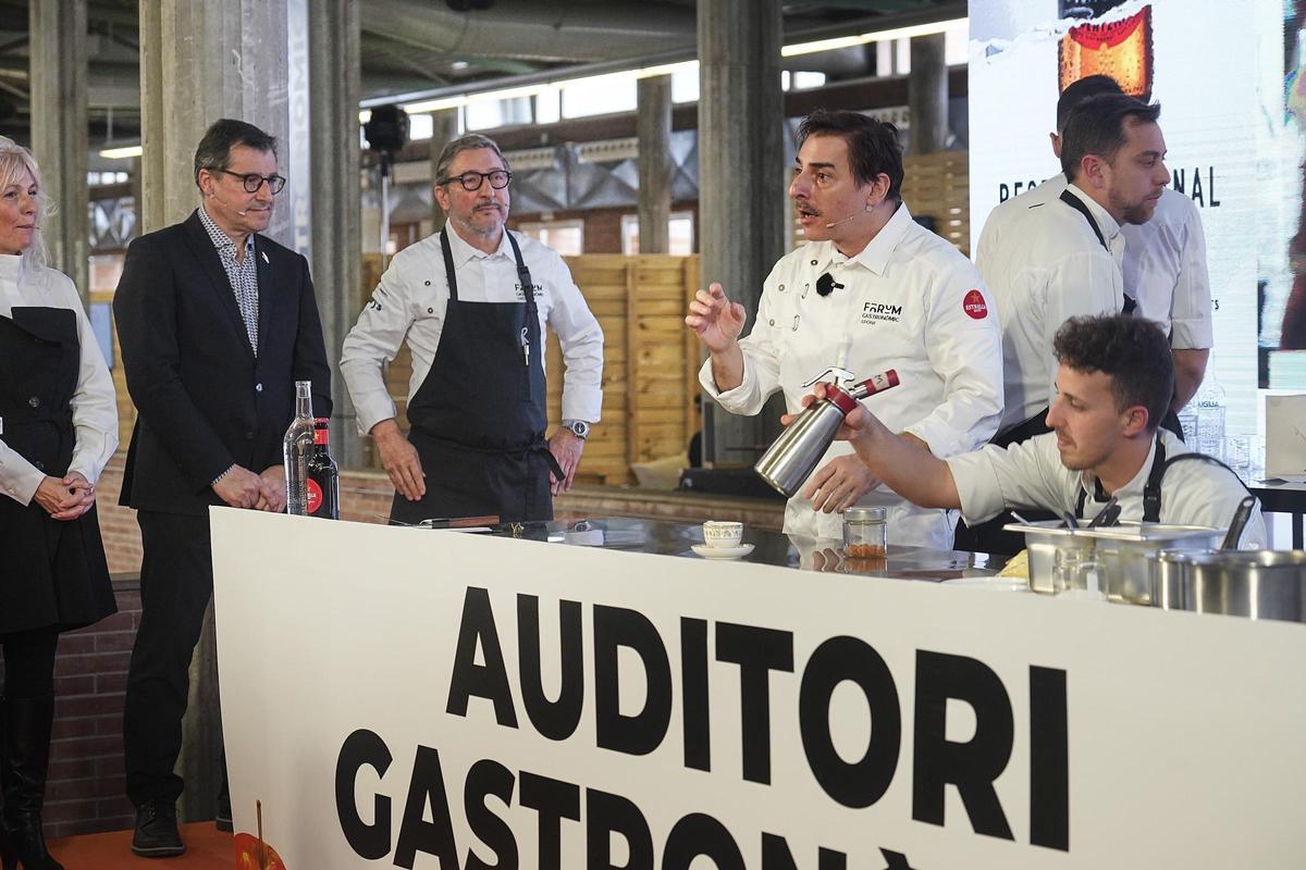 Les fotos dels germans Roca a la ponència del Fòrum Gastronòmic de Girona