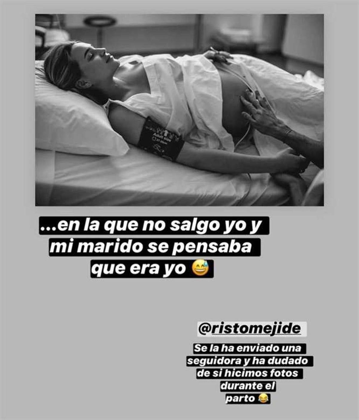 Imagen de una chica muy parecida a Laura Escanes a punto de dar a luz