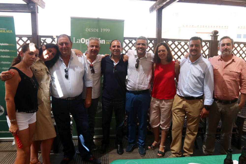 Personajes del mundo del deporte malagueño y representantes políticos, entre los invitados a nuestra terraza en la jornada del jueves.