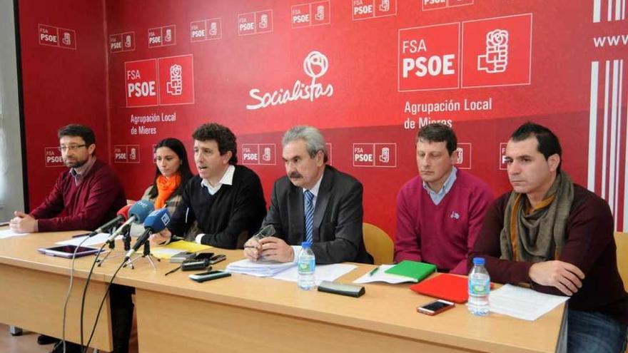 Enrique Fernández, Elsa Pérez, Jesús Gutiérrez, Graciano Torre, José Ramón Feito y David Moreno.