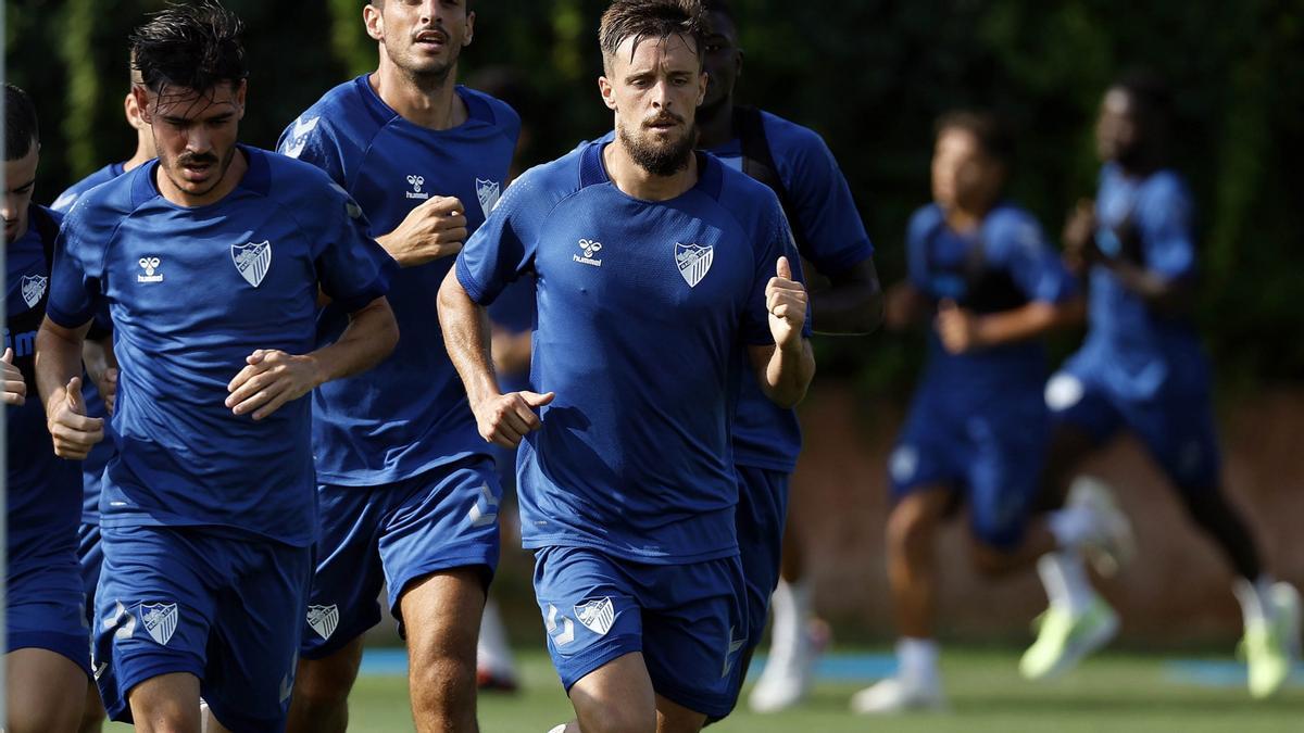 Genaro, durante un entrenamiento de pretemporada.