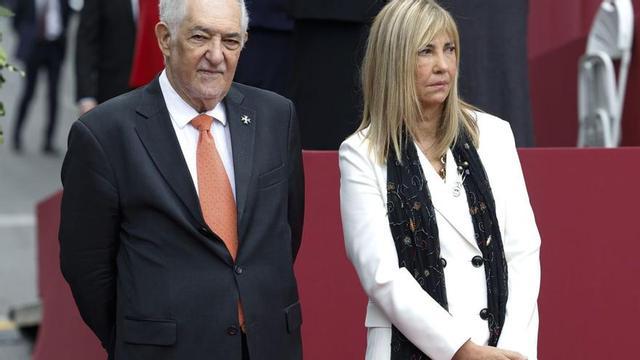 El president del Tribunal Constitucional, Cándido Conde-Pumpido, i la presidenta del Tribunal Suprem i del CGPJ, Isabel Perelló. | CHEMA MOYA / EFE