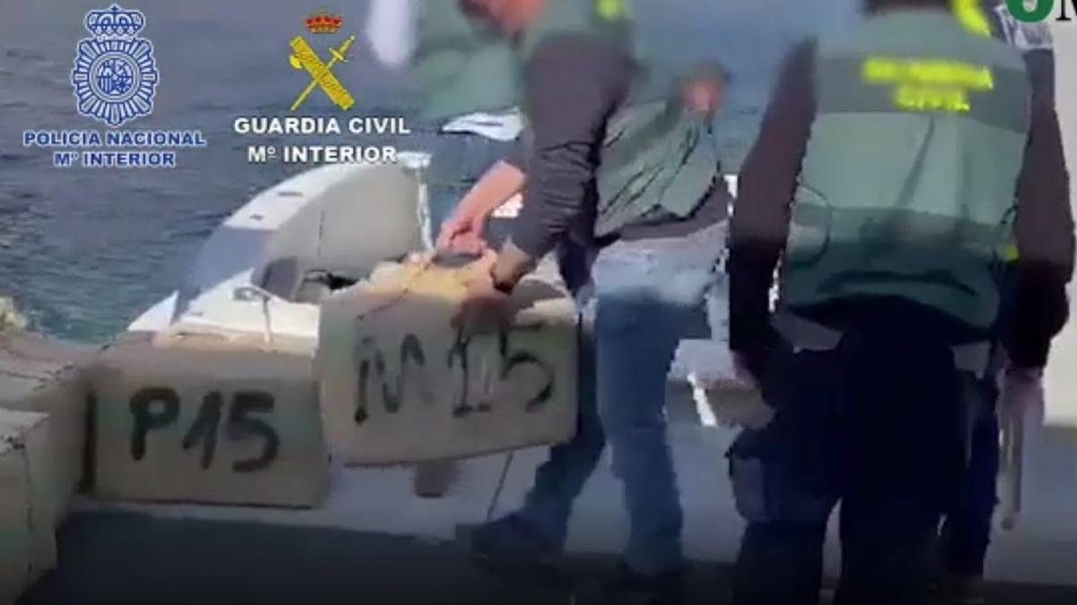 Operación antidroga de la Policía Nacional y la Guardia Civil con más de 600 kilos de hachís intervenidos