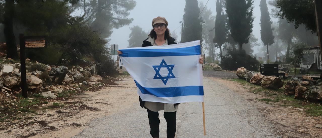 La activista colona israelí, Nadia Matar, cofundadora del Movimiento por la Soberanía