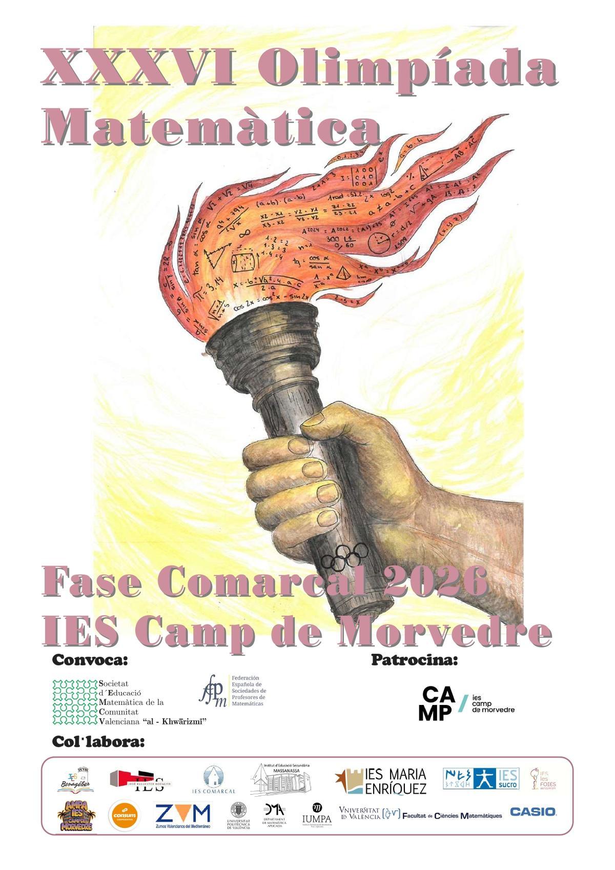 Cartel de la cita matemática.