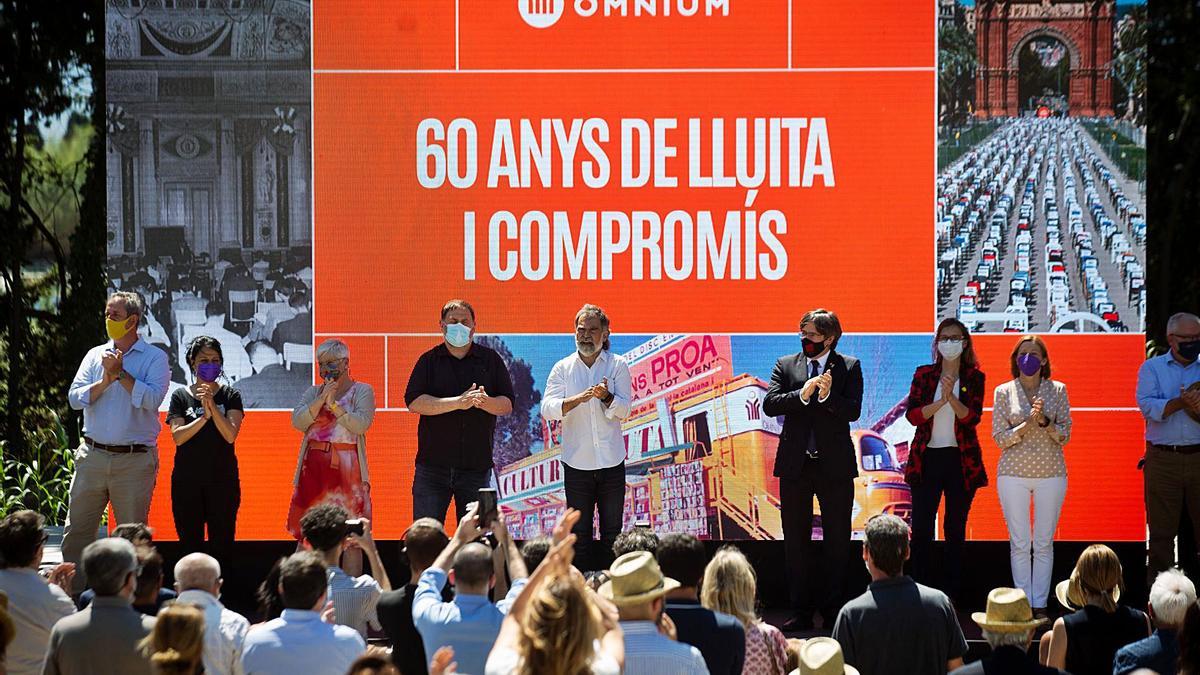 L’acte dels 60 anys d’Òmnium Cultural, celebrat a la localitat francesa d’Elna.  | ACN