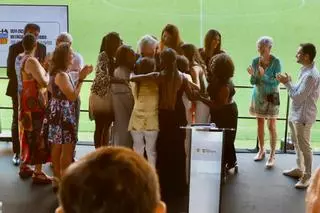 Así fue el emotivo homenaje a Rafa Blanquer en el acto del Centenario del Valencia Club de Atletismo