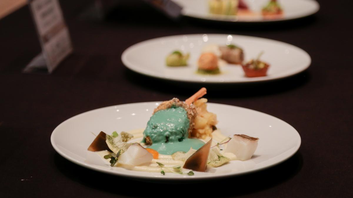 Platos de bacalao elaborados por los participantes