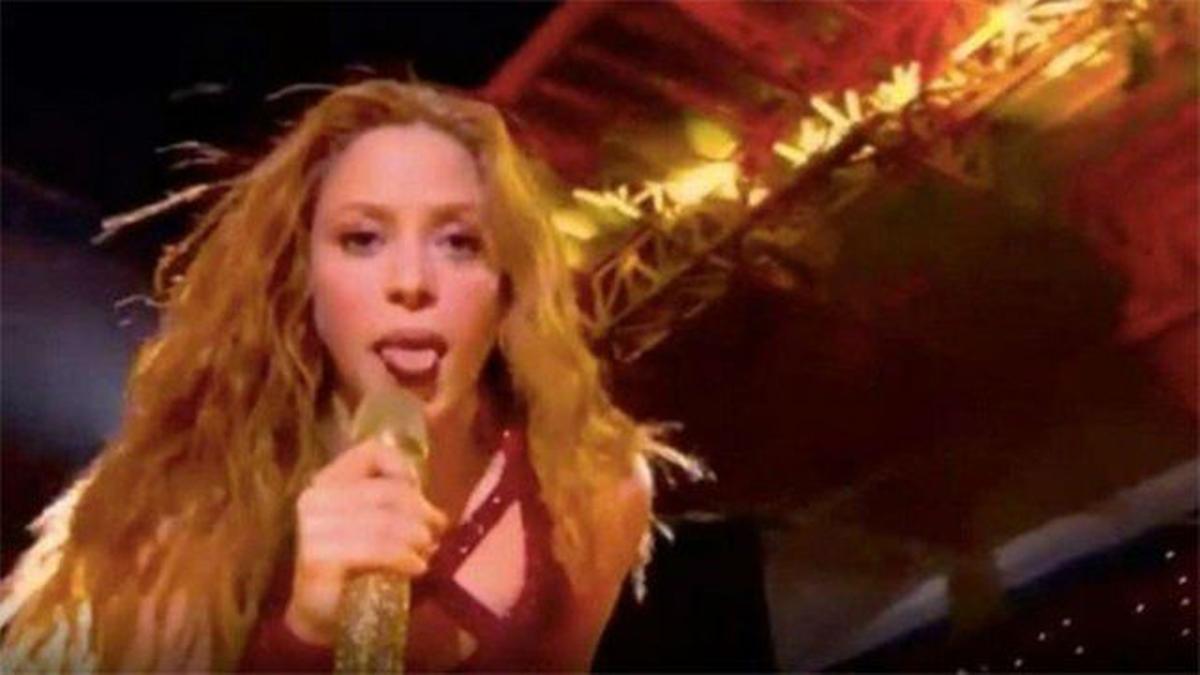 El gesto viral de Shakira con la lengua