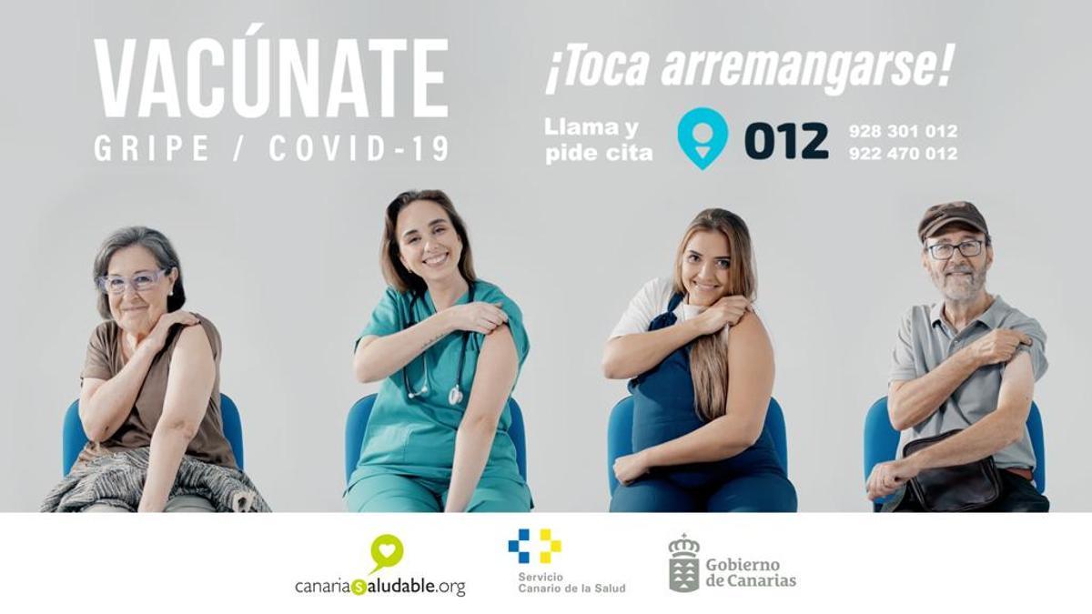Cartel de la campaña de vacunación.