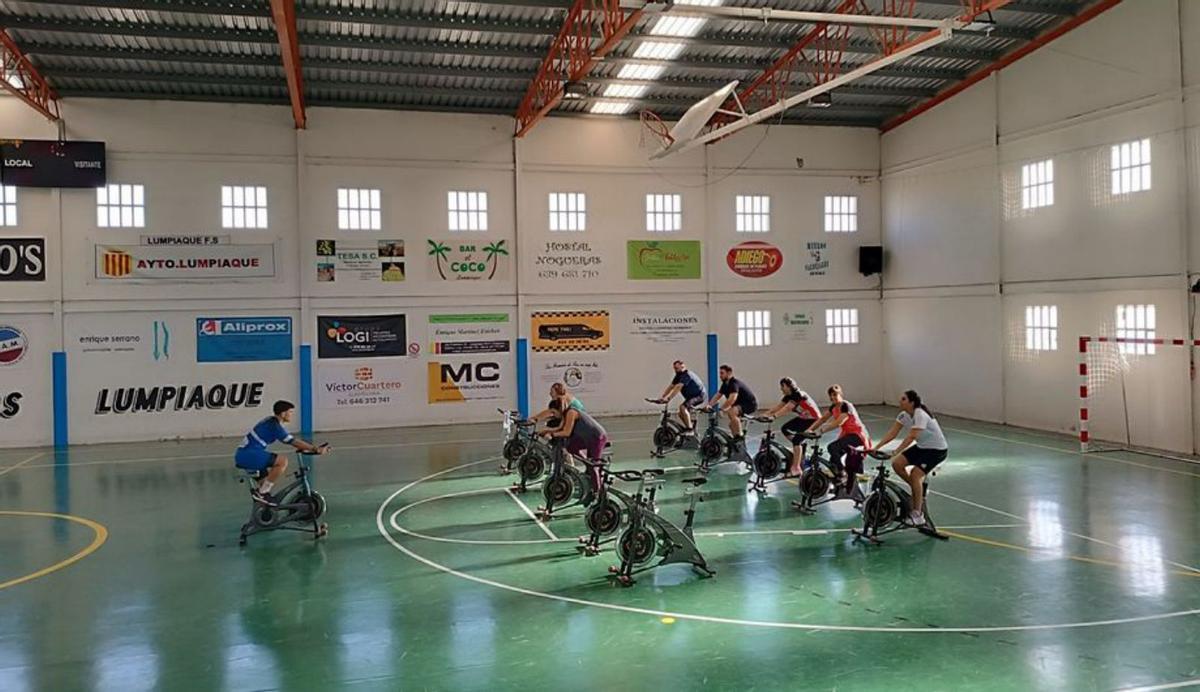 El sábado 9 también hubo una masterclass de spinning. |