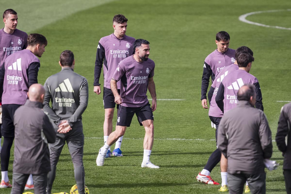 Último entrenamiento del Real Madrid previo a su partido contra el Celta.