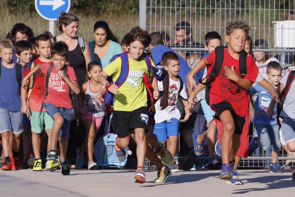 La tornada al cole a Girona.