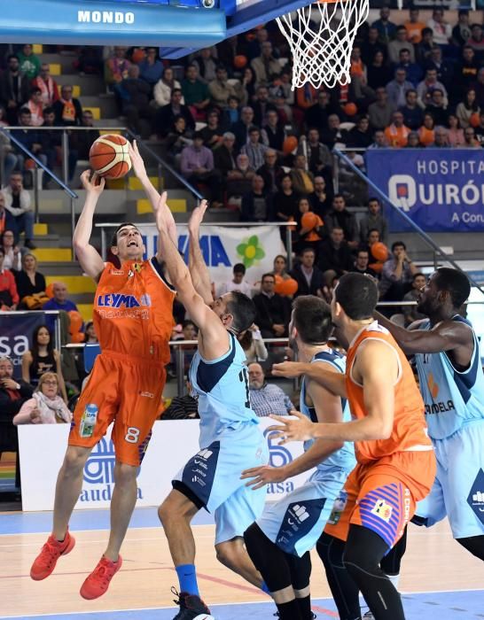 El Leyma Coruña ganó el derbi gallego al Breogán por 94-85 en un intenso partido que dominó sobre todo en el primer cuarto.