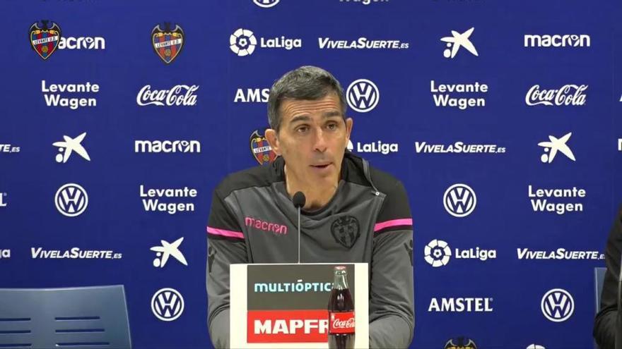 Muñiz en rueda de prensa antes del Levante - Leganés