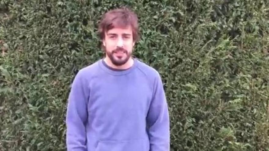 Fernando Alonso agradece el apoyo de la afición