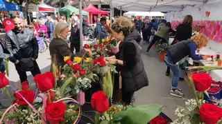 Sant Jordi porta a Manresa amb molta gent al carrer