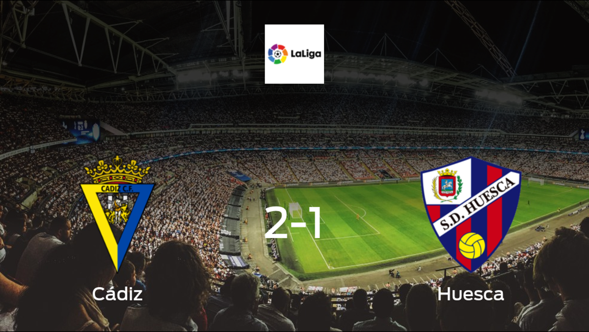 Cádiz avoid defeat and secure a 2-1 victory at home to Huesca