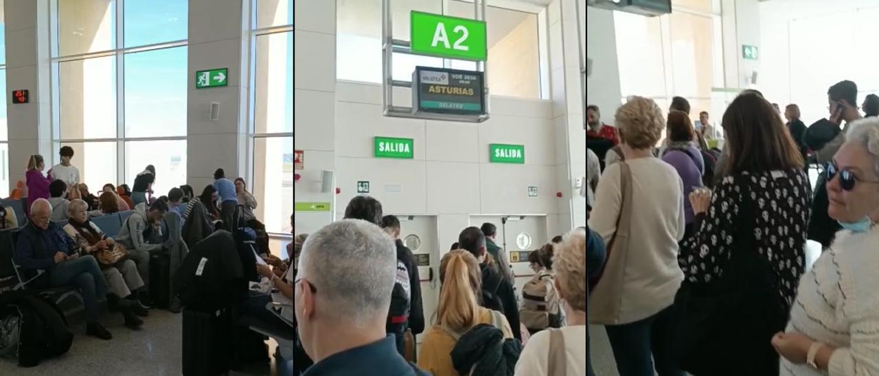 Más de un centenar de asturianos atrapados en el aeropuerto de Sevilla: "Llevamos casi veinte horas esperando para volver a casa"