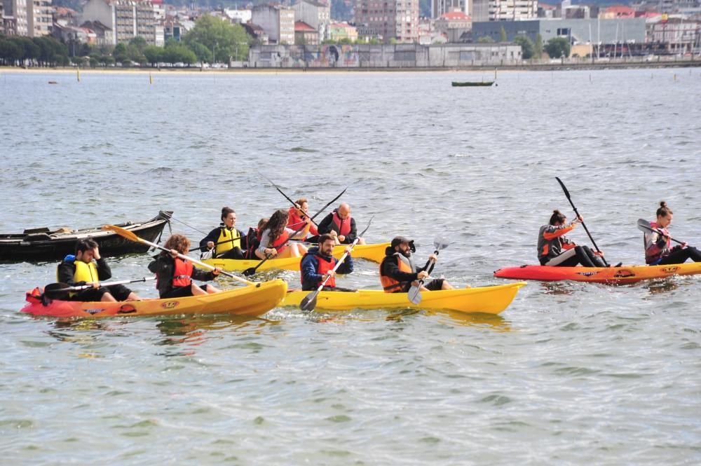 A Cortegada, en kayak