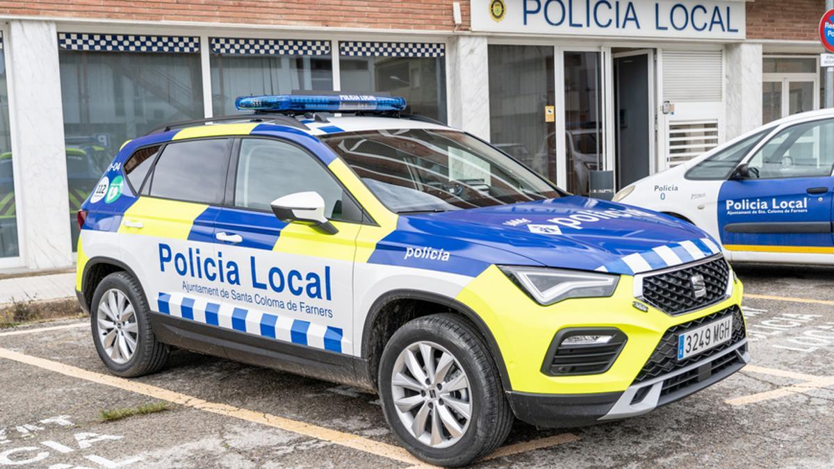 El nou cotxe patrulla de la Policia Local de Santa Coloma de Farners