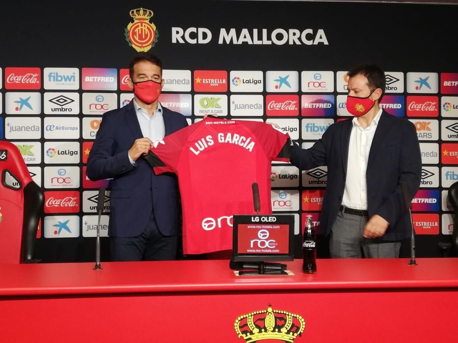 Presentación de Luis García como entrenador del RCD Mallorca