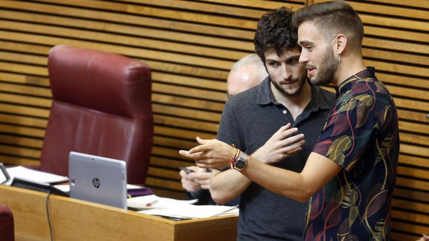 Antonio Estañ y Fran Ferri, en las Corts.