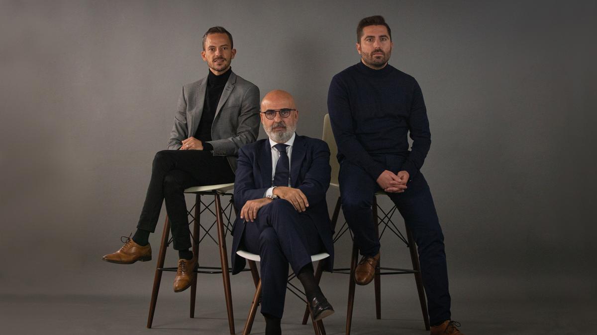 Rubén Ferrández, Miguel Quintanilla y Ángel González. Equipo de Grupoidex