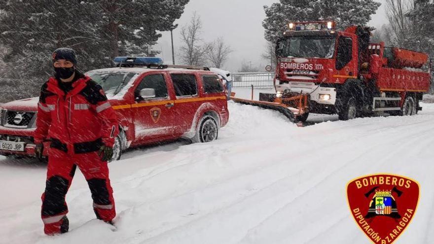 Despliegue de los bomberos de la DPZ por toda la provincia