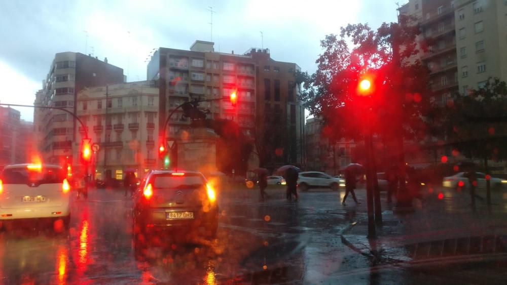 La lluvia llega a Valencia